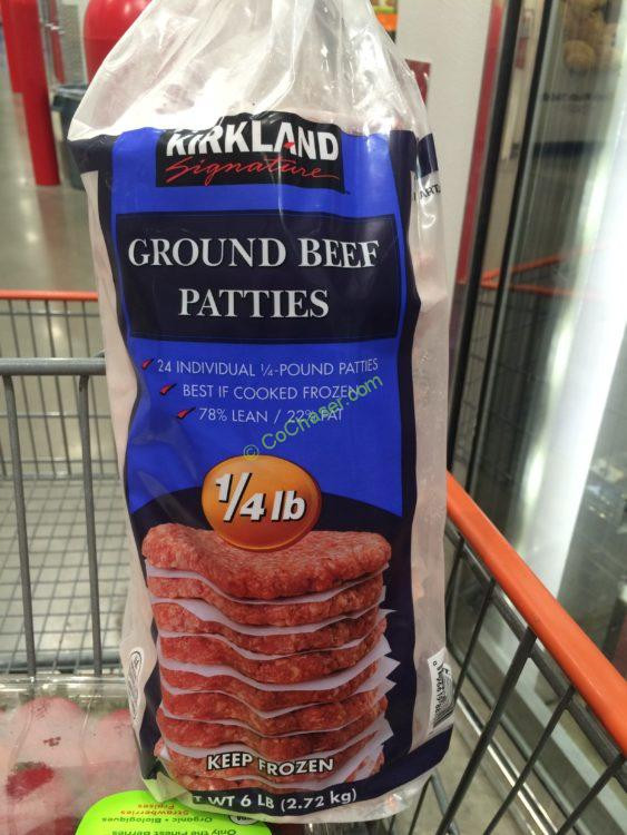 Ground Beef Patty Calories
 Kirkland Signatures Ground Beef Patties 6 Pound bag