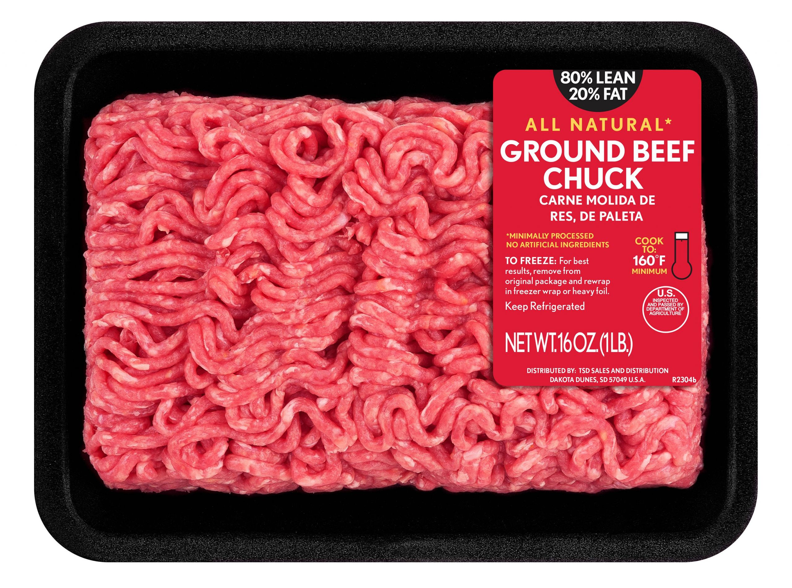 Ground Beef Price
 All Natural Lean Fat Ground Beef Chuck Tray 1 lb