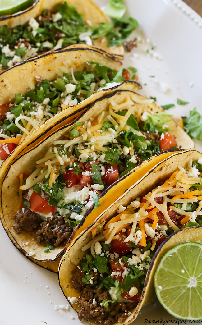 Ground Beef Tacos
 Easy Ranch Beef Tacos Swanky Recipes