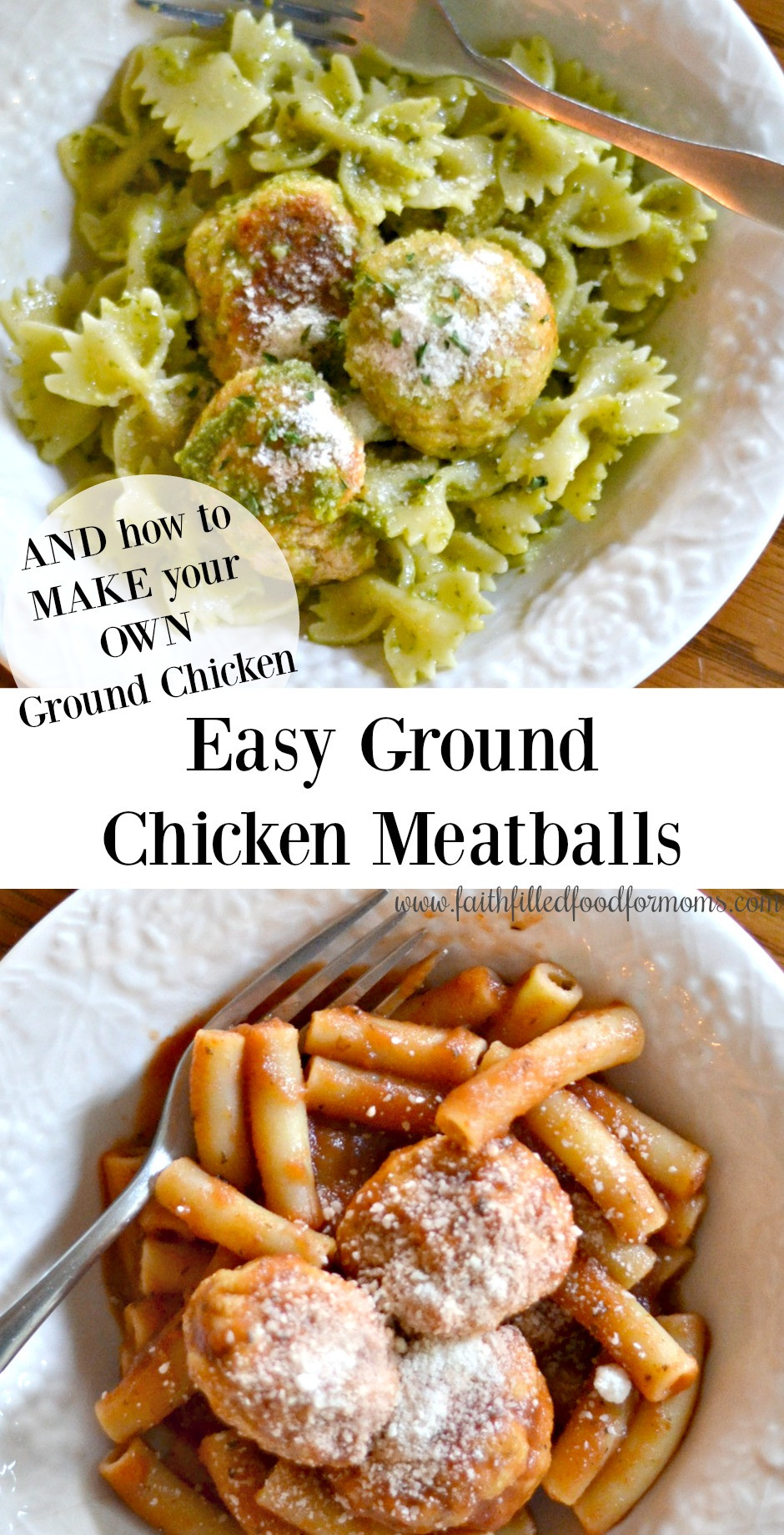 Ground Chicken Meatballs
 Oven Baked Ground Chicken Meatballs • Faith Filled Food