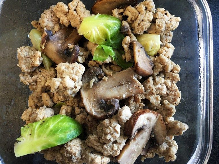Ground Turkey And Mushrooms Recipe
 Ground Turkey with Mushrooms & Brussels Sprouts