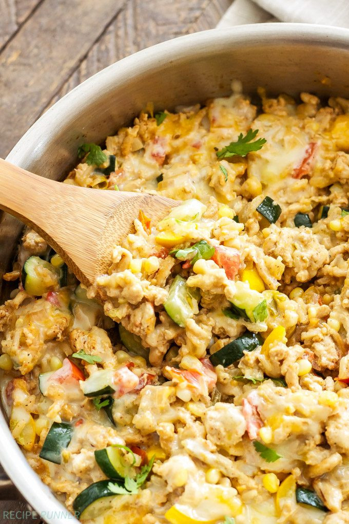 Ground Turkey And Rice Casserole
 Southwest Turkey Ve able and Rice Skillet Recipe Runner