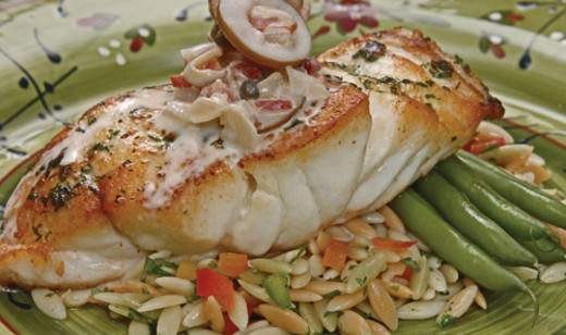 Grouper Fish Recipes
 Pan Grilled Grouper with Green Olive Cream Sauce Fresh