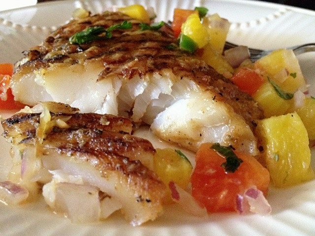 Grouper Fish Recipes
 Grilled Grouper & Fresh Mango Pineapple & Papaya Salsa