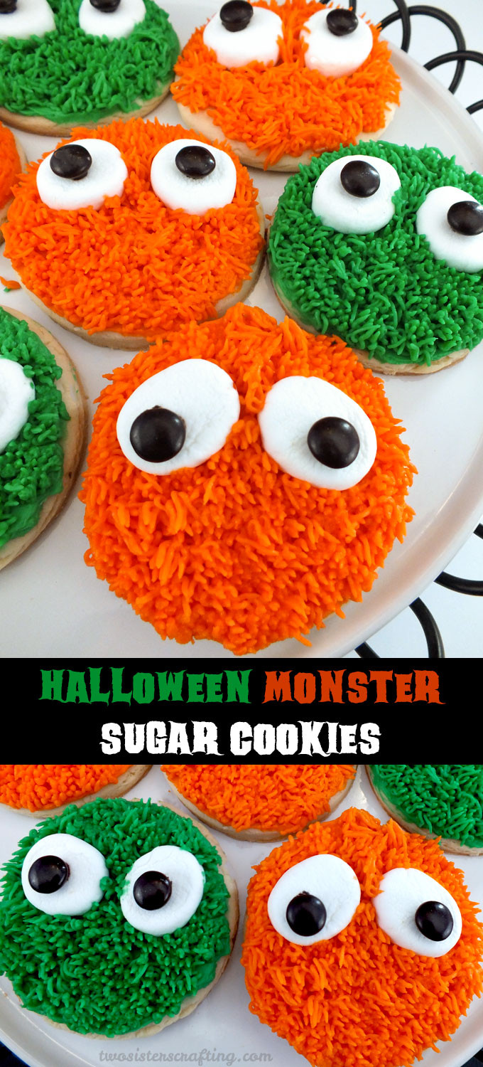 Halloween Monster Cookies
 Halloween Monster Sugar Cookies Two Sisters Crafting