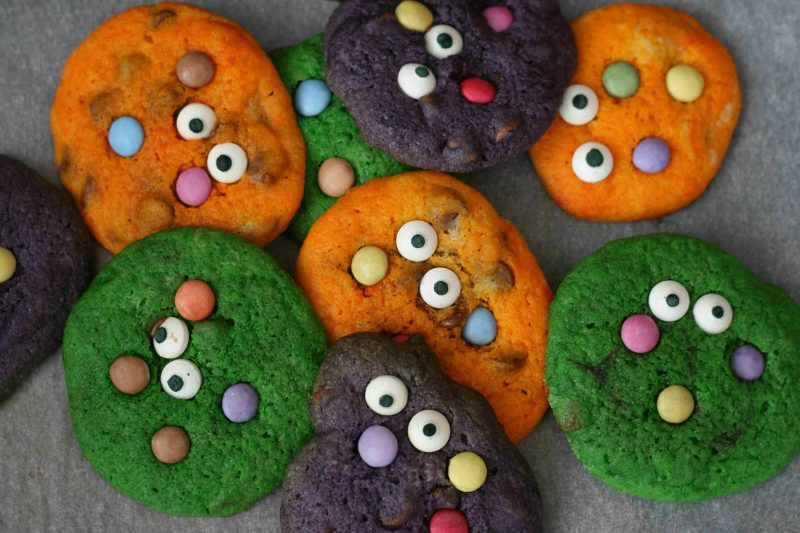 Halloween Monster Cookies
 Halloween monster cookies