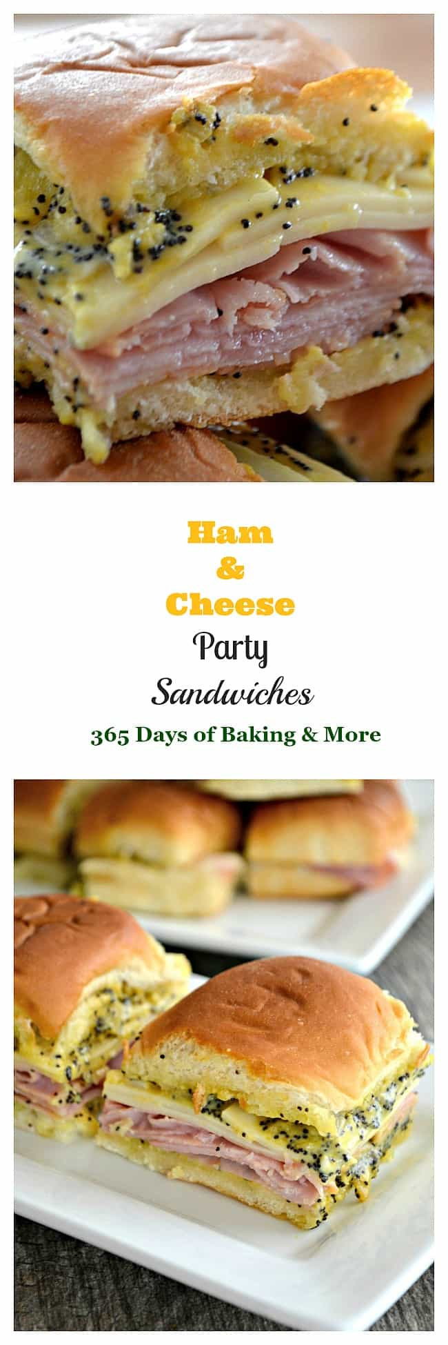 Ham And Cheese Party Sandwiches
 Ham and Cheese Party Sandwiches
