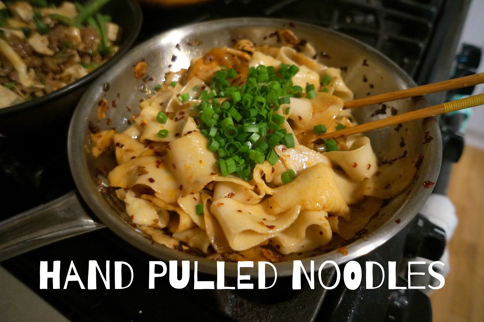 Hand Pulled Noodles Recipe
 Hand Pulled Noodles in Chili Oil