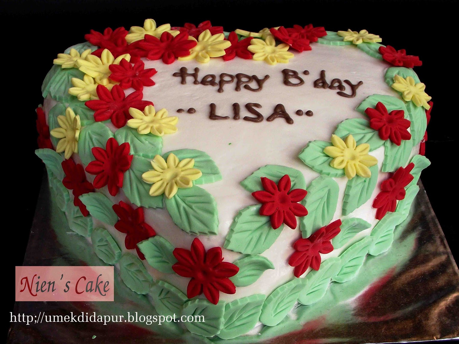 Happy Birthday Lisa Cake
 Umek di Dapur Birthday Cake for LISA