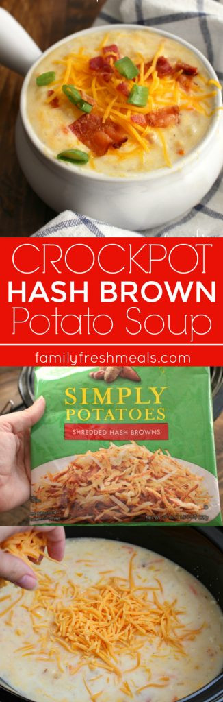 Hash Brown Potato Soup Crockpot
 Loaded Crockpot Hash Brown Potato Soup Family Fresh Meals
