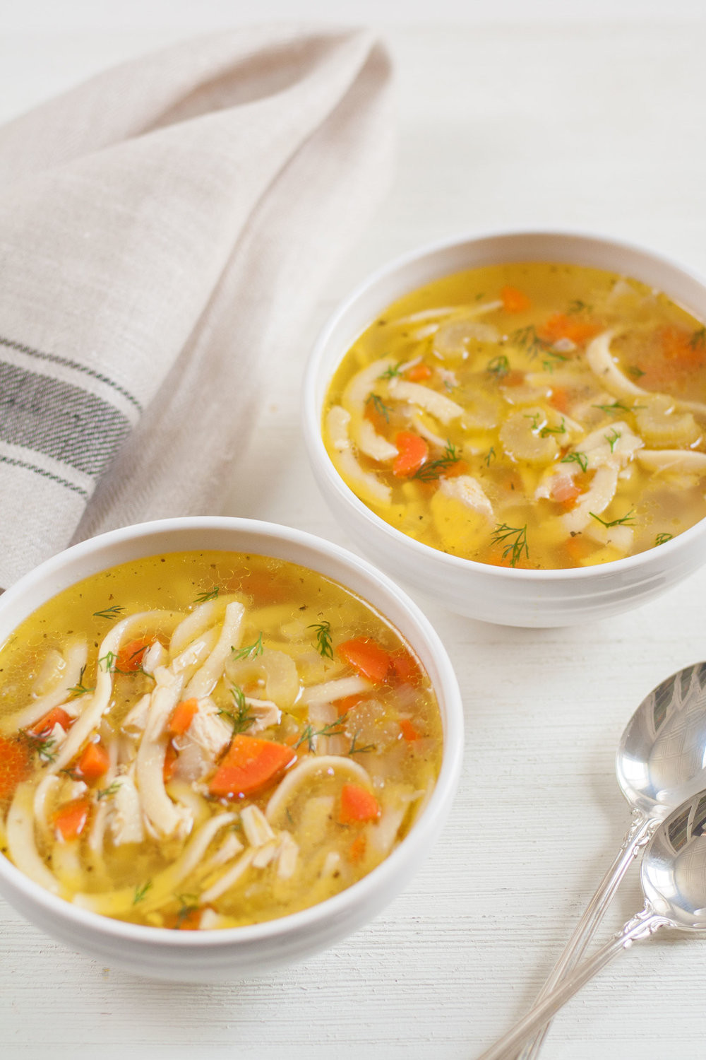 Healthy Chicken Noodle Soup Recipe
 EASY HOMEMADE CHICKEN NOODLE SOUP — Bit & Bauble
