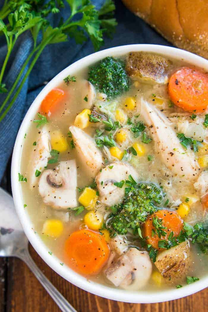 Healthy Chicken Vegetable Soup
 Chicken Ve able Soup – Lemon Tree Dwelling