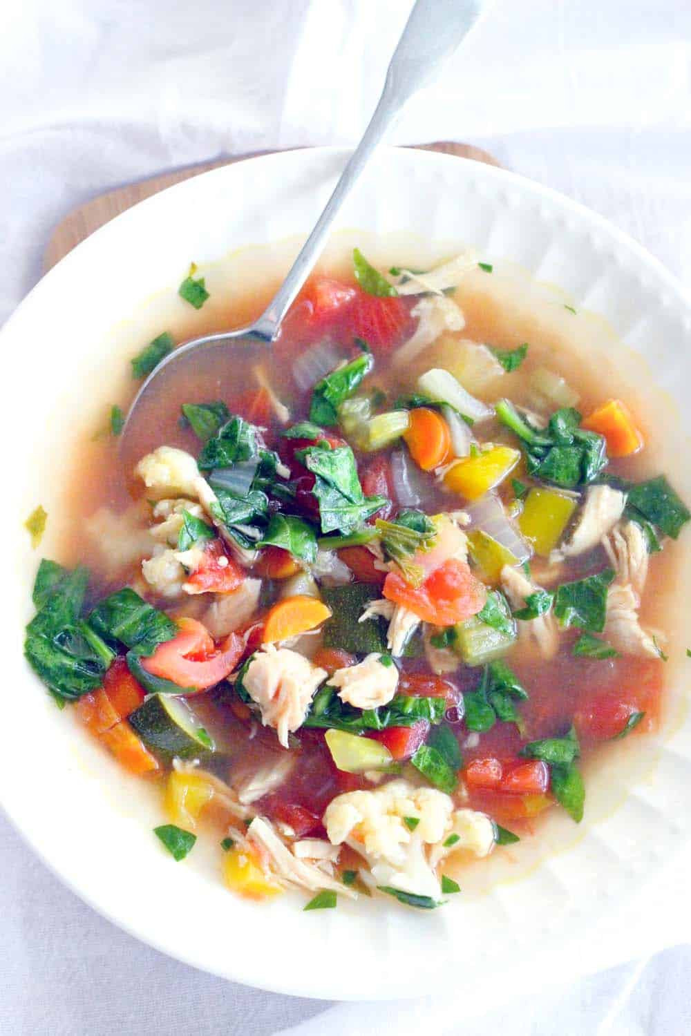 Healthy Chicken Vegetable Soup
 Detox Chicken and Ve able Soup
