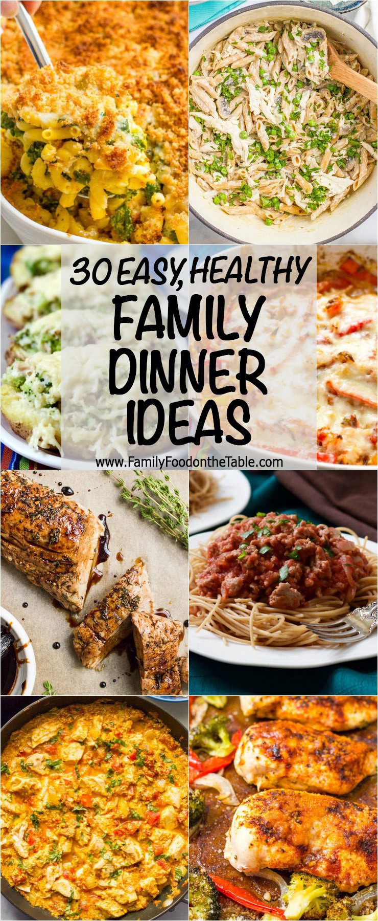 Healthy Family Dinner Recipes
 30 easy healthy family dinner ideas Family Food on the Table