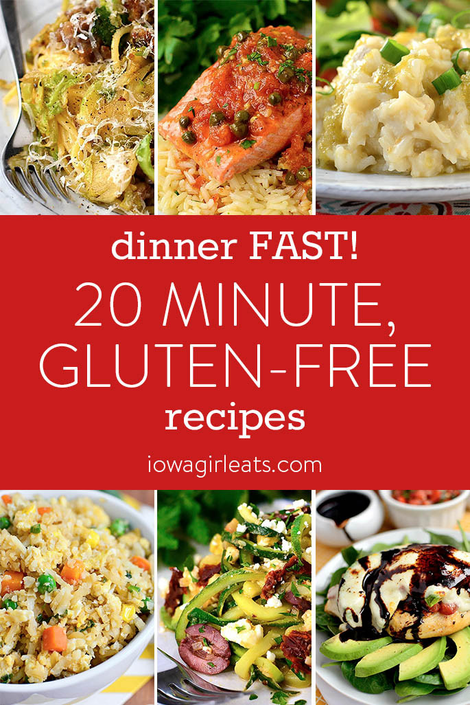 Healthy Gluten Free Dinner Recipes
 Dinner FAST 20 Minute Gluten Free Recipes Iowa Girl Eats