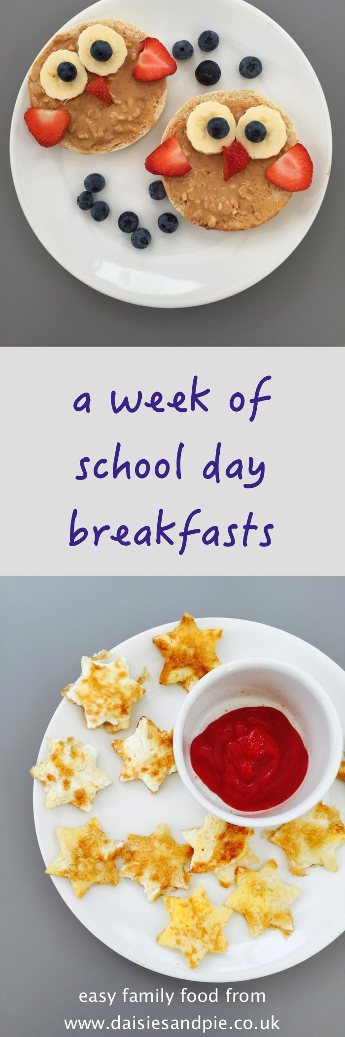 Healthy Kid Friendly Breakfast
 Easy school day breakfast ideas