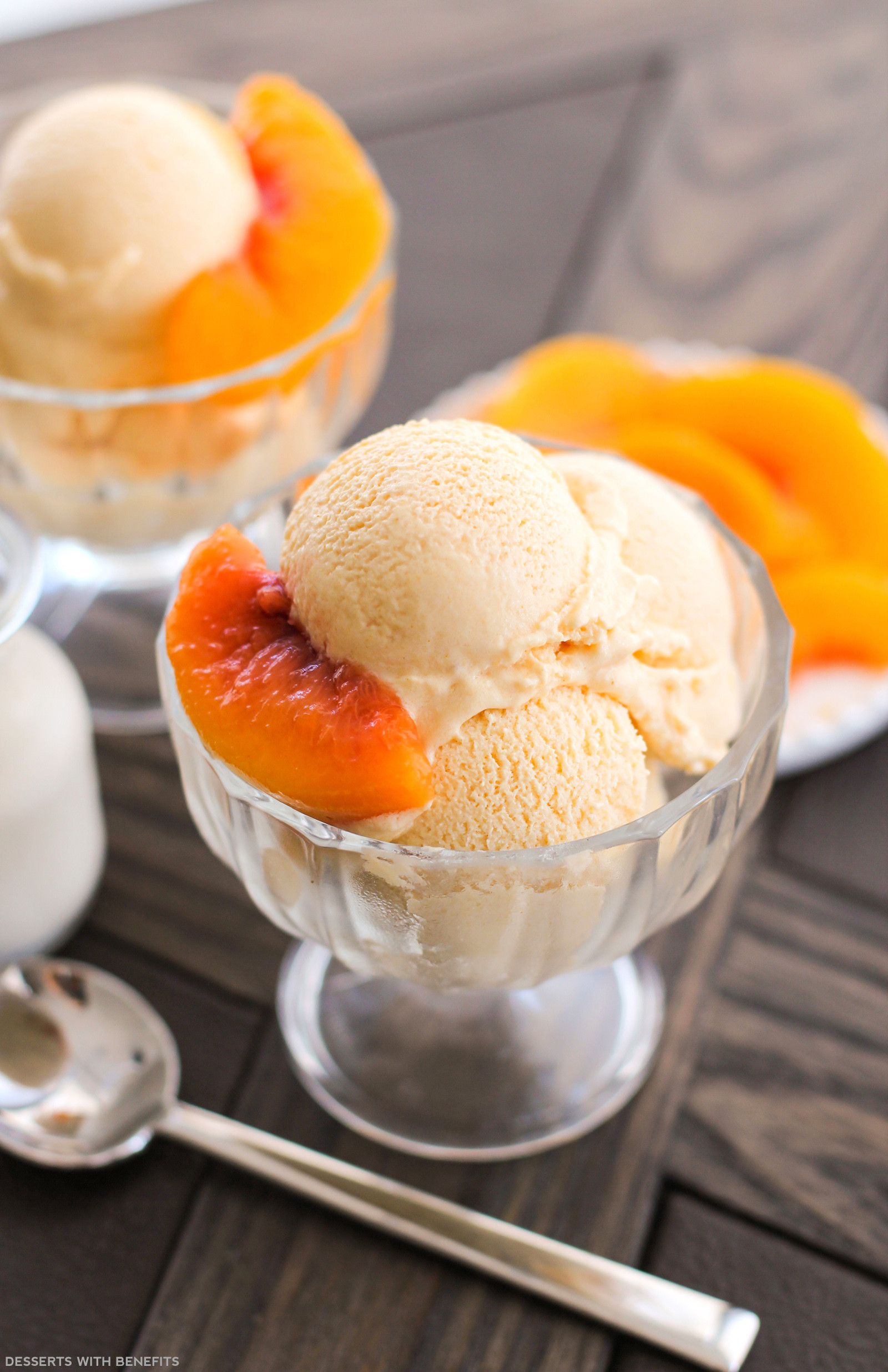 Healthy Peach Desserts Elegant Healthy Peaches and Cream Ice Cream Recipe No Sugar Added