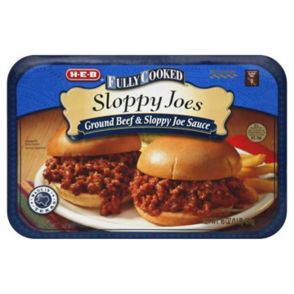 Heb Ground Beef
 H E B Fully Cooked Ground Beef & Sloppy Joe Sauce From H E