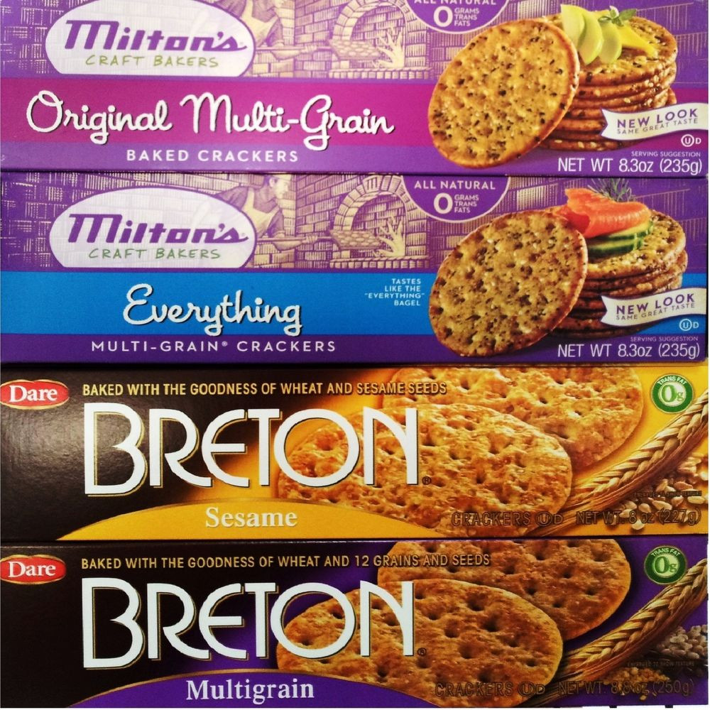 High Fiber Crackers Unique Milton S Craft Bakers Breton Baked whole Grain High Fiber