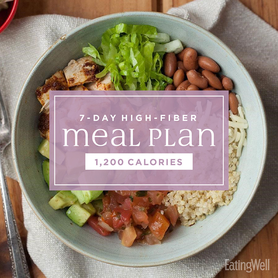 High Fiber Diets Recipes
 7 Day High Fiber Meal Plan 1 200 Calories EatingWell