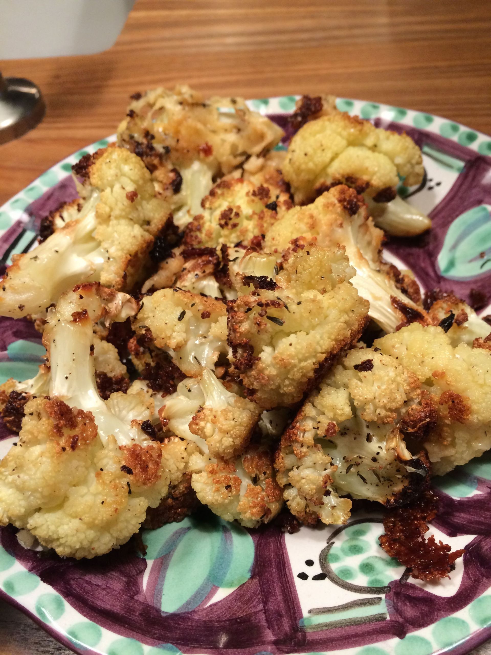 High Fiber Side Dishes
 Parmesan Roasted Cauliflower