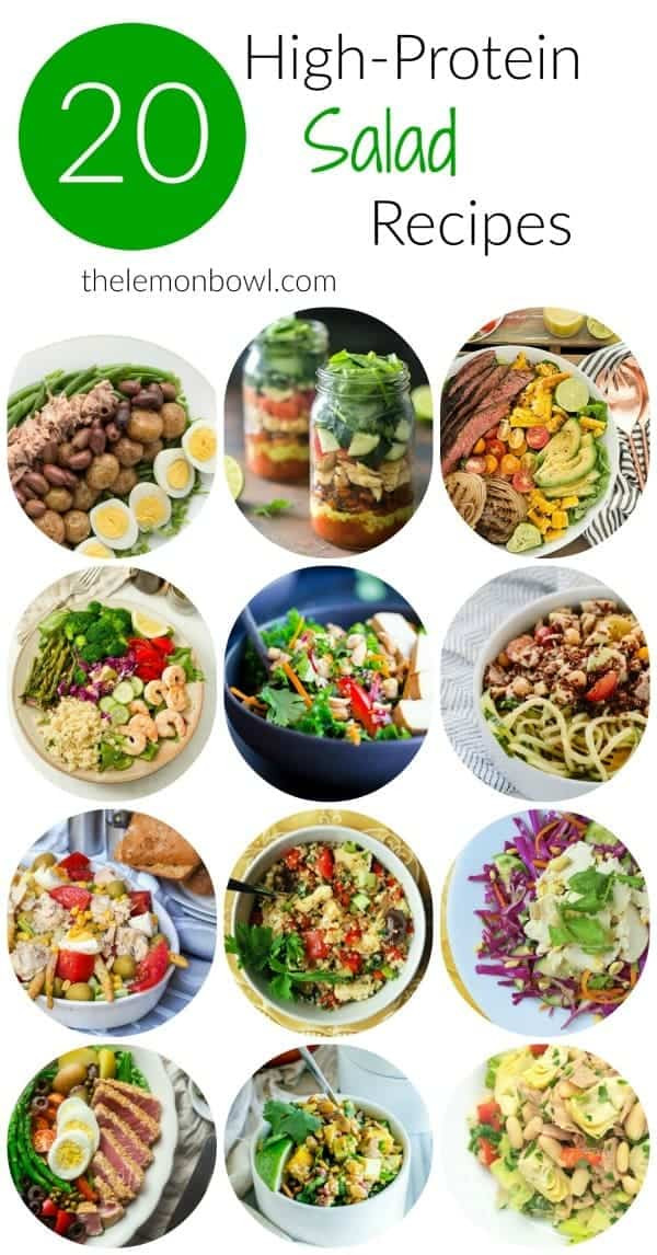 High Protein Vegetarian Salad
 20 High Protein Salad Recipes The Lemon Bowl