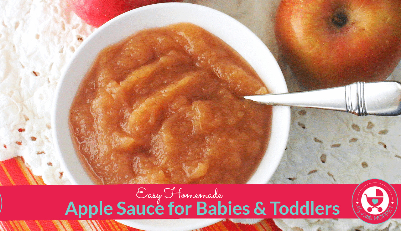 Homemade Baby Applesauce
 Applesauce Recipe for Babies My Little Moppet