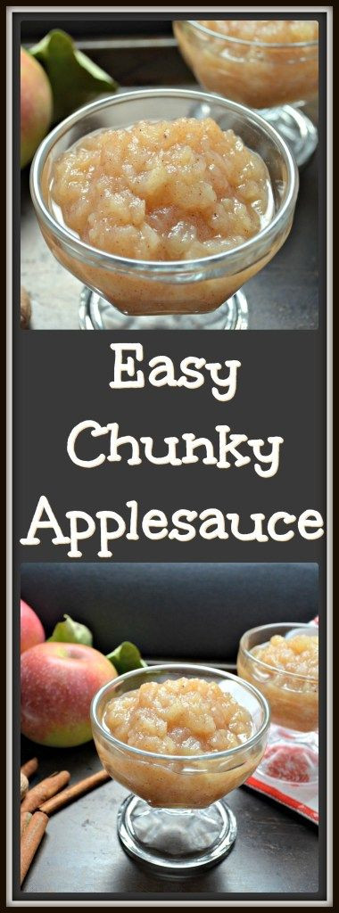 Homemade Baby Applesauce
 Easy Homemade Chunky Applesauce