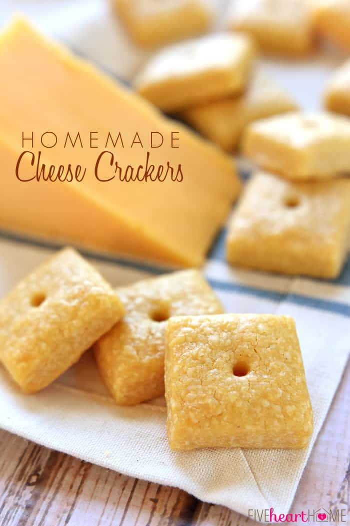 Homemade Cheese Crackers
 Homemade Cheese Crackers • FIVEheartHOME