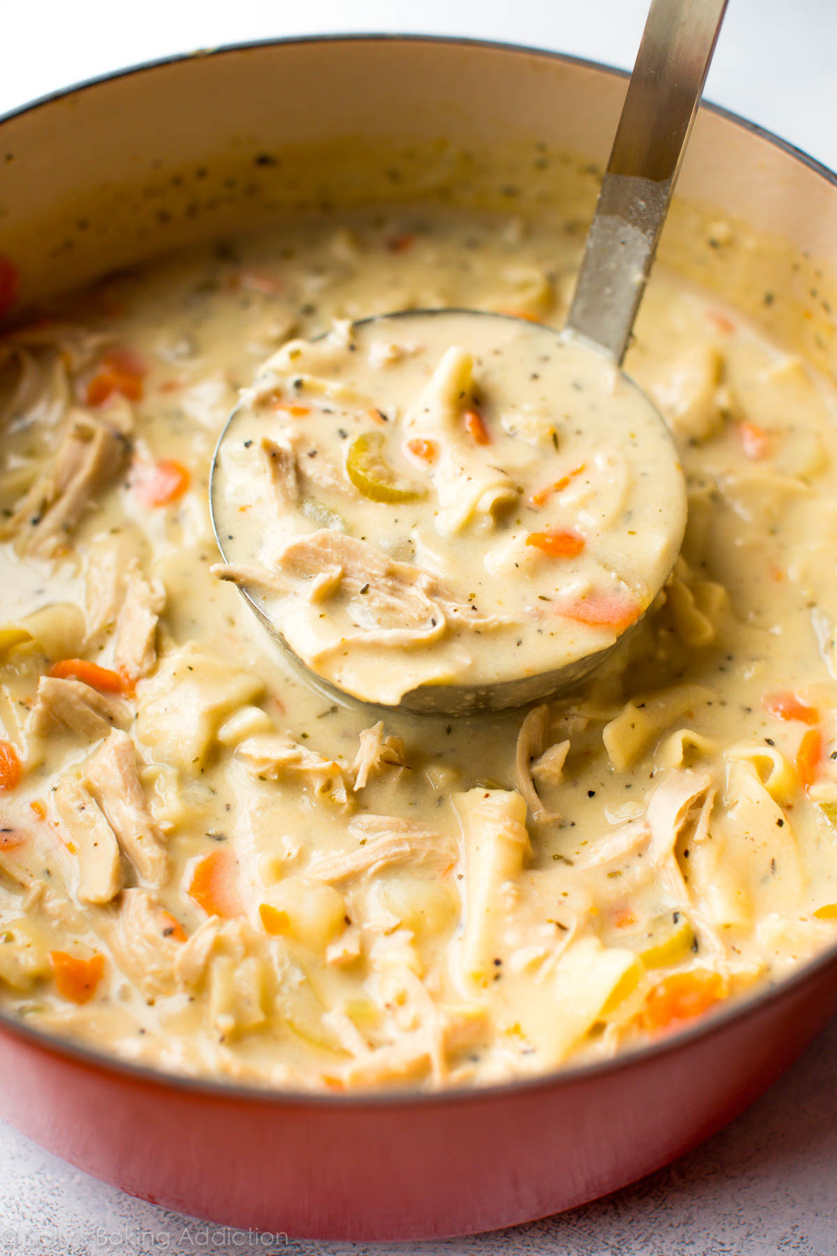 Homemade Creamy Chicken Noodle Soup
 Light Creamy Chicken Noodle Soup