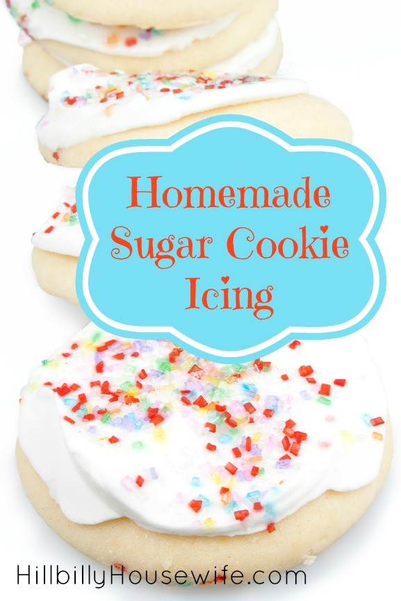 Homemade Sugar Cookies Icing
 Homemade Sugar Cookie Icing Hillbilly Housewife