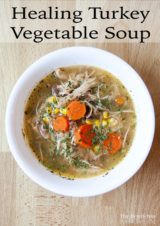 Homemade Turkey Vegetable soup New Turkey Ve Able Healing soup