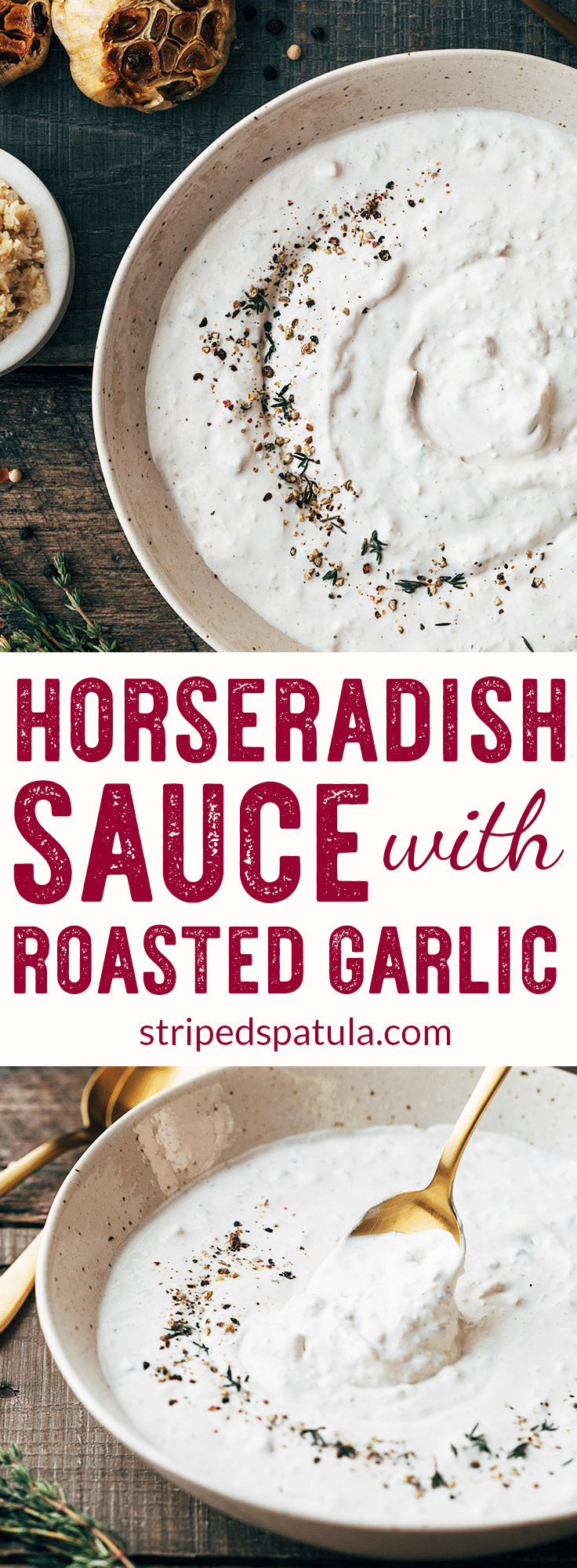 Horseradish Dip For Prime Rib
 Horseradish Cream Sauce with Roasted Garlic
