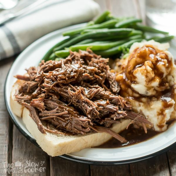 Hot Beef Sandwiches Recipes
 Slow Cooker Hot Roast Beef Sandwiches The Magical Slow
