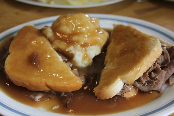 Hot Beef Sandwiches Recipes
 Hot Roast Beef Sandwich with Gravy
