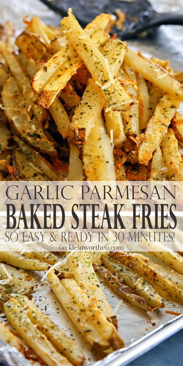 Hot Dogs Side Dishes
 Garlic Parmesan Baked Steak Fries so easy ready in