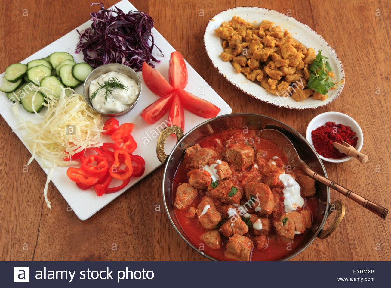 Hungarian Side Dishes
 Hungarian food beef goulash side dishes Stock