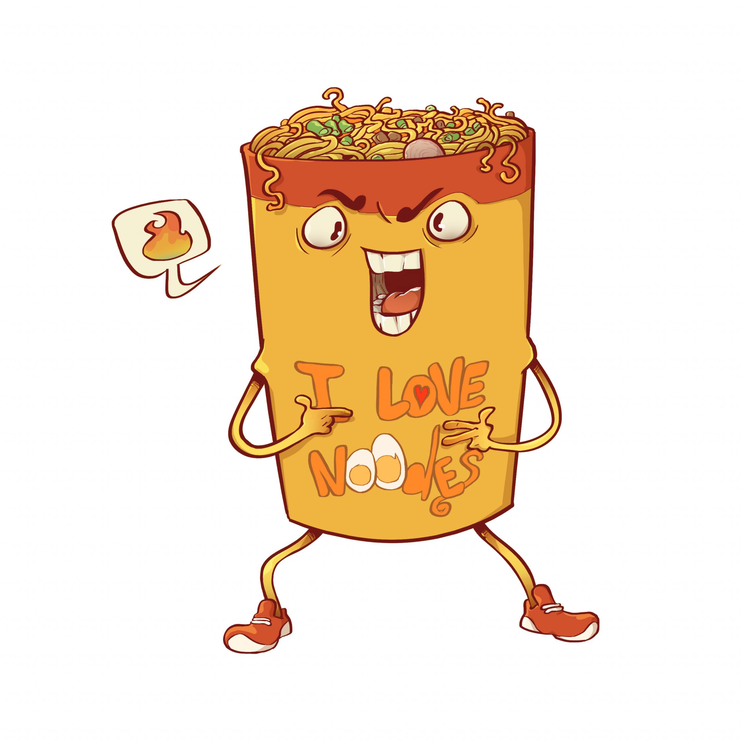 I Love Noodles
 I Love Noodles T Shirt design by ArnabD on Newgrounds