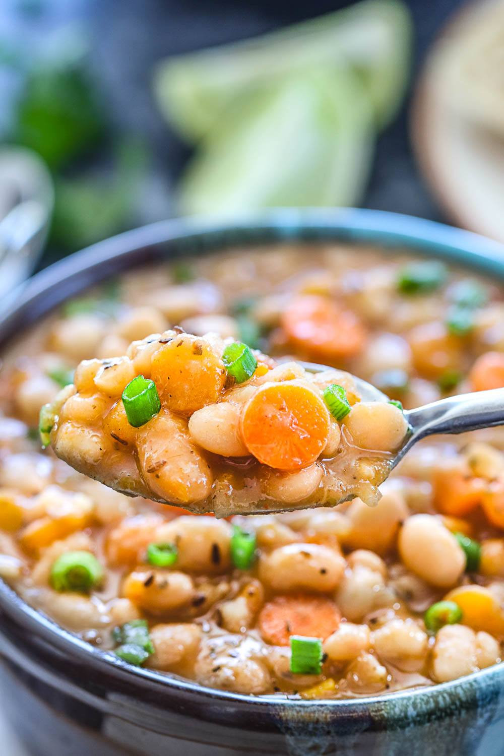 Instant Pot Bean Recipes
 Instant Pot Vegan White Bean Soup With Video Ruchiskitchen