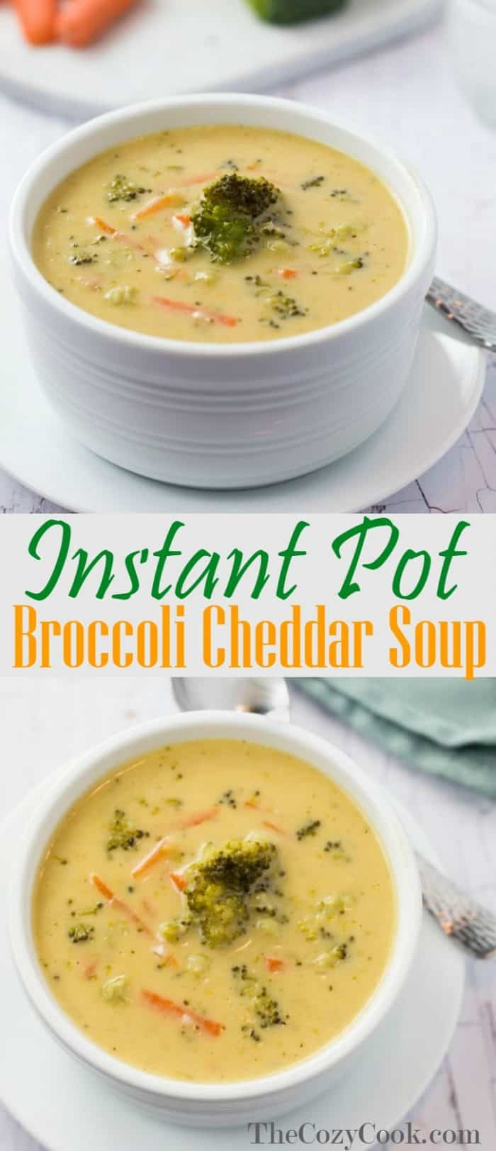 Instant Pot Broccoli Soup
 Instant Pot Broccoli Cheddar Soup The Cozy Cook