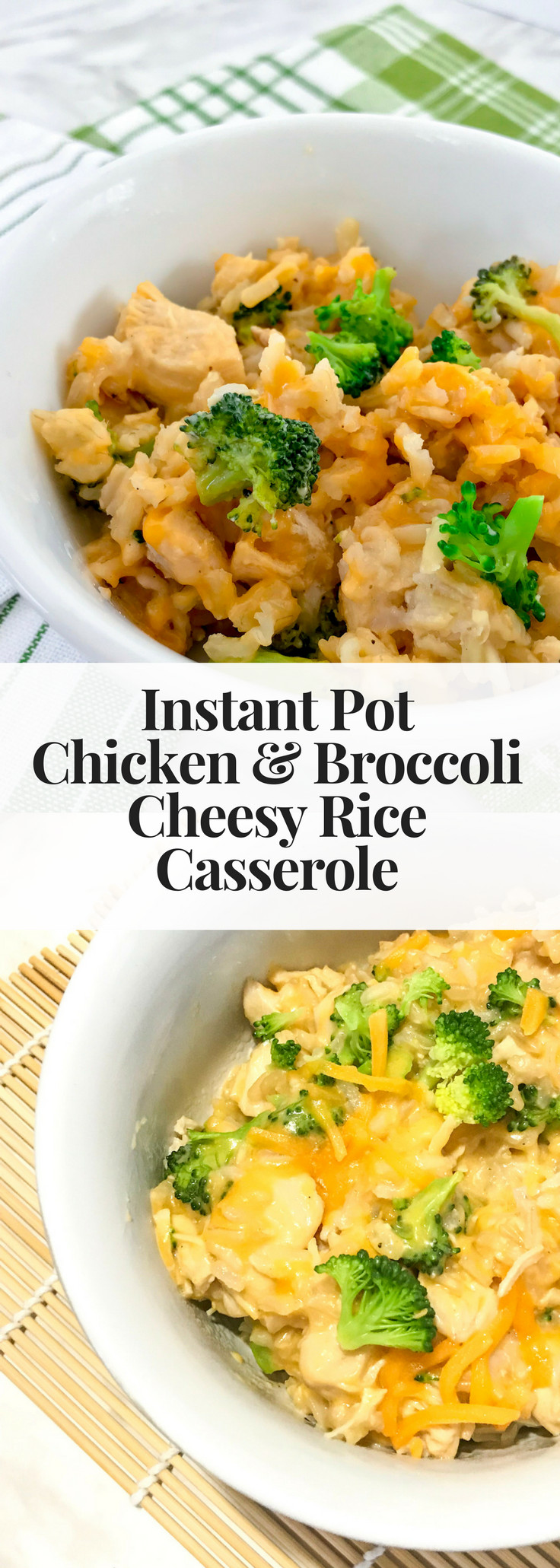 Instant Pot Chicken Casserole
 Instant Pot Chicken and Broccoli Cheesy Rice Casserole