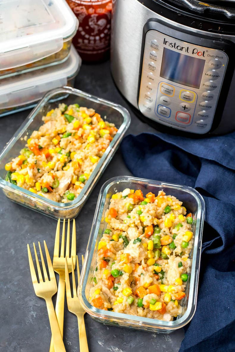 Instant Pot Chicken Fried Rice
 Instant Pot Chicken Fried Rice Meal Prep Bowls The Girl