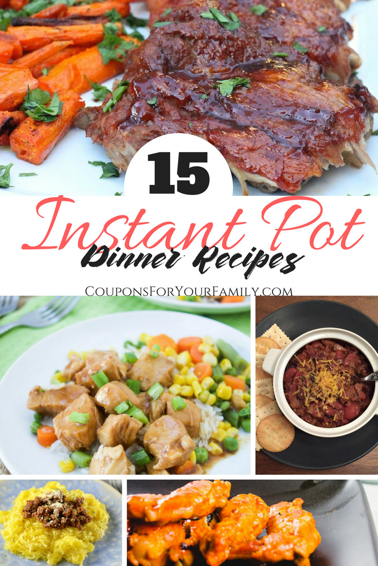 Instant Pot Dinners
 15 Easy Instant Pot Recipes for Dinner