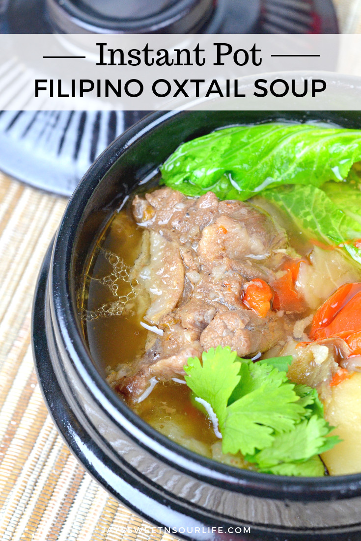 Instant Pot Filipino Recipes
 Pressure Cooker Filipino Oxtail Soup Jays Sweet N Sour Life