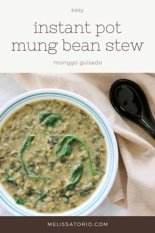 Instant Pot Filipino Recipes
 Instant Pot Mung Bean Stew or Monggo Guisado Easy Recipe