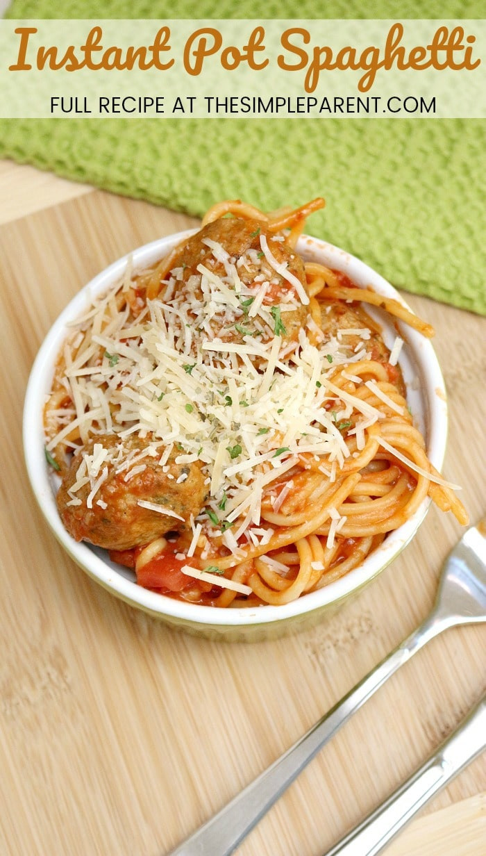 Instant Pot Spaghetti Recipe
 Instant Pot Spaghetti Recipe for Quick Dinner • The Simple