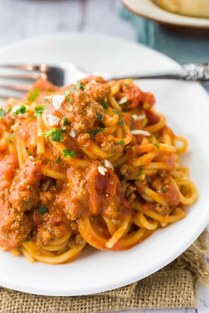 Instant Pot Spaghetti Recipe
 Instant Pot Spaghetti and Meat Sauce The Cozy Cook