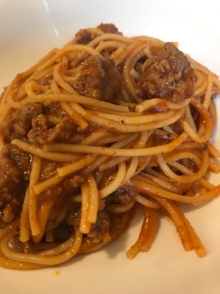 Instant Pot Spaghetti With Jar Sauce
 Instant Pot Spaghetti with Meat Sauce