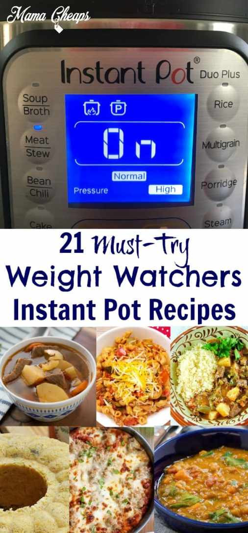 Instant Pot Weight Watcher Recipes
 21 Must Try Weight Watchers Instant Pot Recipes