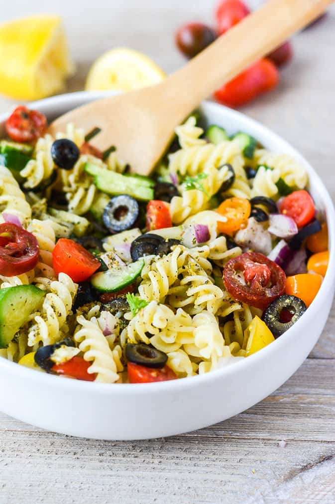 Italian Macaroni Salad
 Vegan Italian Pasta Salad Healthier Steps